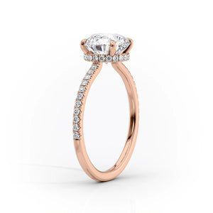 The Pave Aline Set With A 2 Carat Round Lab Diamond