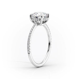 The Pave Maia Set With A 3 Carat Radiant Lab Diamond