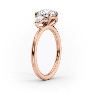 The Lauren Set With A 1 Carat Marquise Moissanite