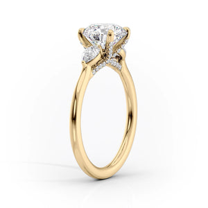 The Megan Set With A 5 Carat Pear Moissanite