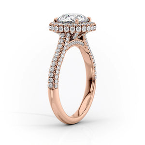 The Kylie Set With A 1.5 Carat Oval Lab Diamond