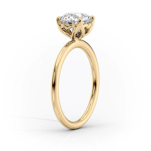The Alison Set With A 1 Carat Pear Lab Diamond