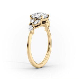 The Melissa Set With A 3 Carat Princess Lab Diamond