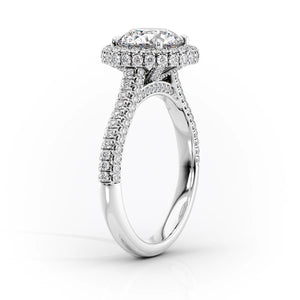 The Kylie Set With A 5 Carat Pear Moissanite