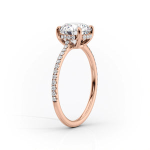 The Pave Maia Set With A 1.5 Carat Radiant Moissanite