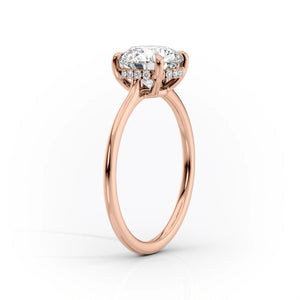 The Maia Set With A 4.5 Carat Round Moissanite