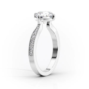 The Rebecca Set With A 2.5 Carat Round Lab Diamond