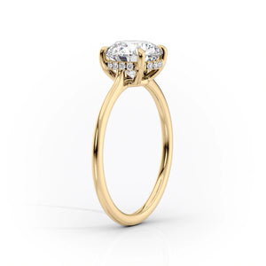 The Maia Set With A 2.5 Carat Round Moissanite