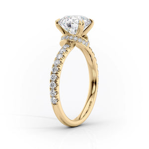 The Sofia Set With A 2 Carat Elongated Cushion Lab Diamond
