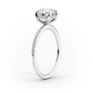 The Pave Kamellie Set With A 2.5 Carat Radiant Lab Diamond