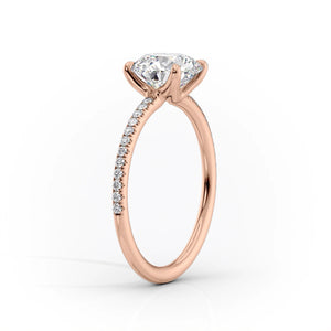 The Pave Ashley Set With A 4.5 Carat Princess Moissanite