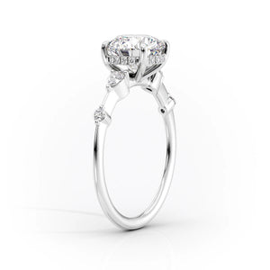 The Naomi Set With A 1 Carat Cushion Lab Diamond