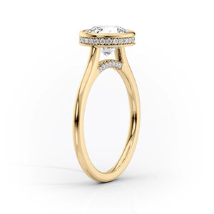 The Charlotte Set With A 3.5 Carat Oval Moissanite