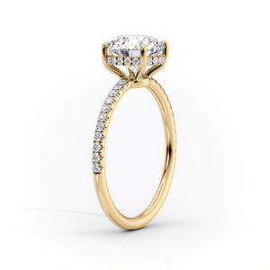 The Low Profile Kamellie Set With A 3 Carat Oval Lab Diamond