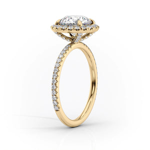 The Lenny Set With A 3.5 Carat Emerald Moissanite