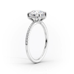 The Mandy Set With A 2 Carat Pear Lab Diamond