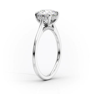 The Natalie Set With A 1.5 Carat Radiant Lab Diamond