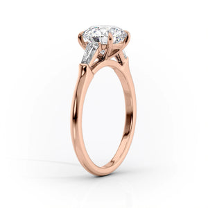 The Liv Set With A 2.5 Carat Emerald Moissanite