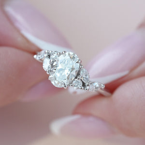 The Melissa - Engagement Ring Made in White Gold