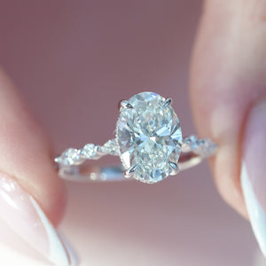 The Lindsey - Engagement Ring Made in White Gold