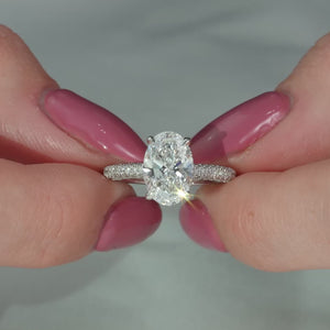 The Celine - Engagement Ring Made in White Gold