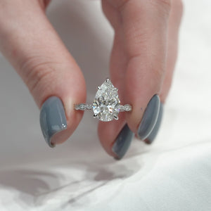 The Jasmine - Engagement Ring Made in White Gold