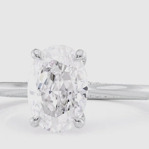 The Claire - Engagement Ring Made in White Gold