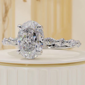 The Lindsey - Engagement Ring Made in White Gold
