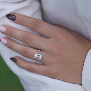The Hidden Halo Penelope - Engagement Ring Made in Yellow Gold
