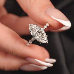 The Lindsey - Engagement Ring Made in White Gold