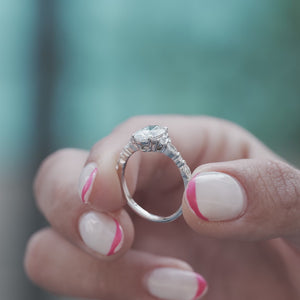 The Kristen - Engagement Ring Made in White Gold