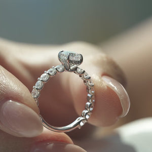 The Adelle - Engagement Ring Made in White Gold