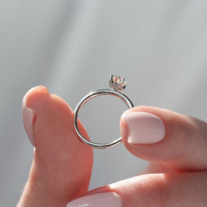 The Lily - Engagement Ring Made in White Gold