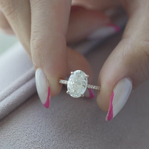 The Pave Ashley - Engagement Ring Made in Rose Gold