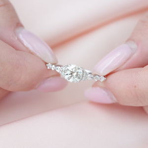 The Kristen - Engagement Ring Made in White Gold