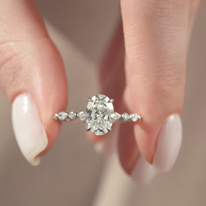 The Lindsey - Engagement Ring Made in White Gold