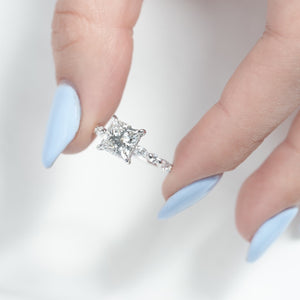 The Lindsey - Engagement Ring Made in White Gold