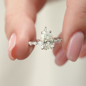 The Lindsey - Engagement Ring Made in White Gold