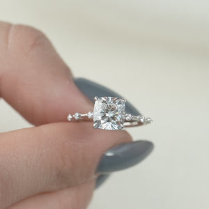 The Hidden Halo Penelope - Engagement Ring Made in White Gold