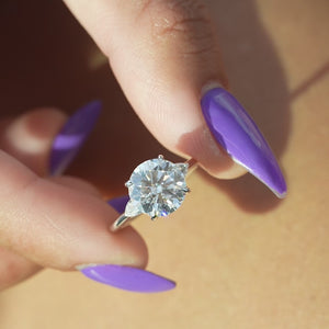 The Megan - Engagement Ring Made in White Gold