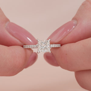 The Aline - Engagement Ring Made in White Gold