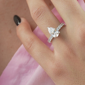 The Sofia - Engagement Ring Made in White Gold