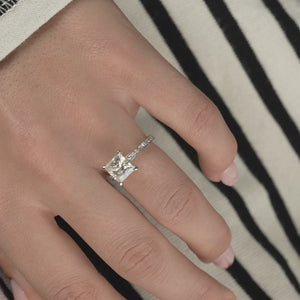 The Jasmine - Engagement Ring Made in White Gold