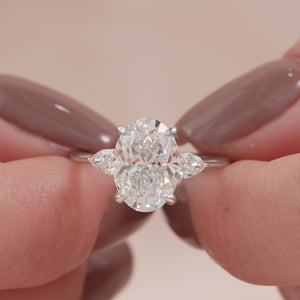 The Megan - Engagement Ring Made in White Gold
