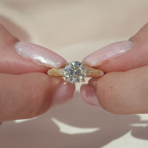 The Claudia - Engagement Ring Made in Yellow Gold