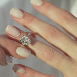The Catherine - Engagement Ring Made in Platinum