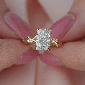 The Twig - Engagement Ring Made in Yellow Gold