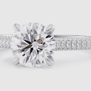 The Rachel - Engagement Ring Made in White Gold