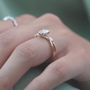 The Kelsey - Engagement Ring Made in Rose Gold