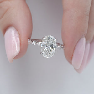 The Lindsey - Engagement Ring Made in White Gold